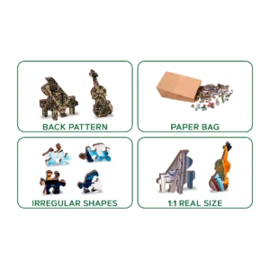 halloween kastély éjszaka fa puzzle