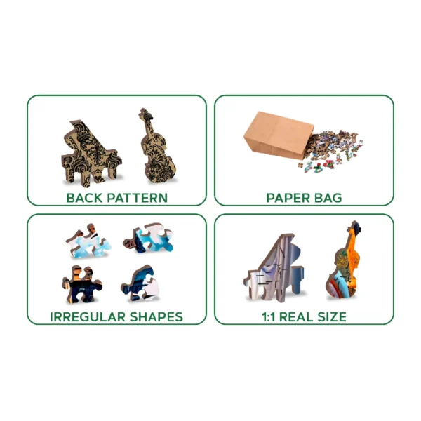 halloween kastély éjszaka fa puzzle