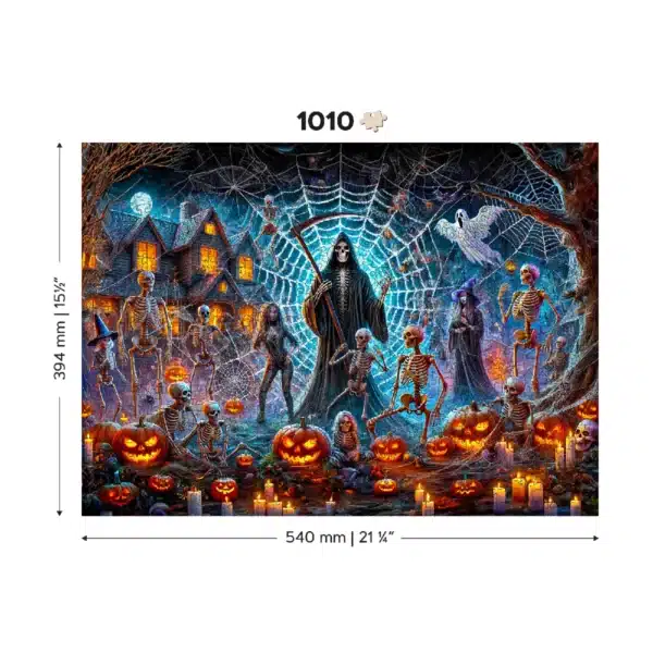 kaszás halloweenja fa puzzle