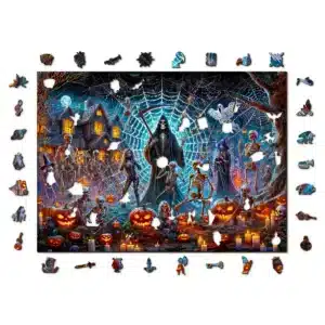 kaszás halloweenja fa puzzle
