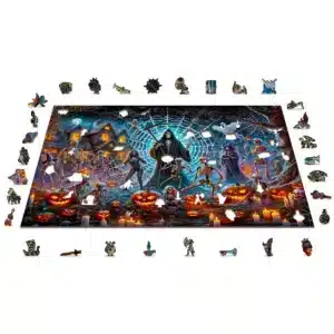 kaszás halloweenja fa puzzle