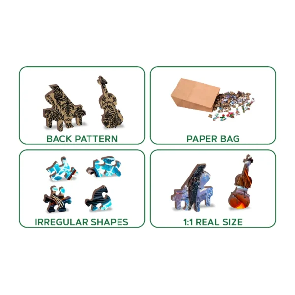 kaszás halloweenja fa puzzle