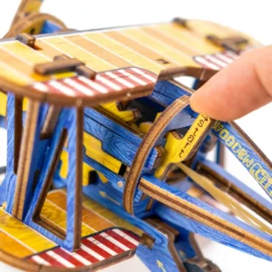 biplane kétfedelű repülőgép fa puzzle