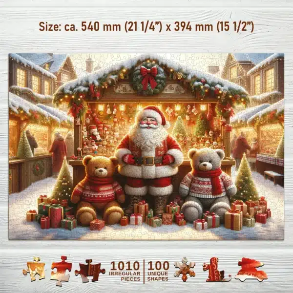 karácsonyi vásár fa puzzle