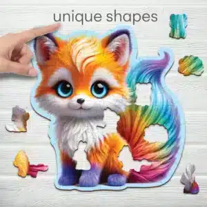 cuki róka fa puzzle