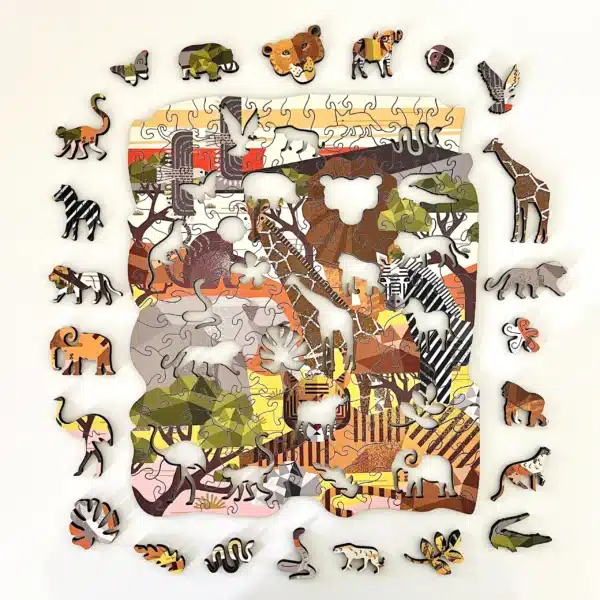 afrikai szavanna fa puzzle