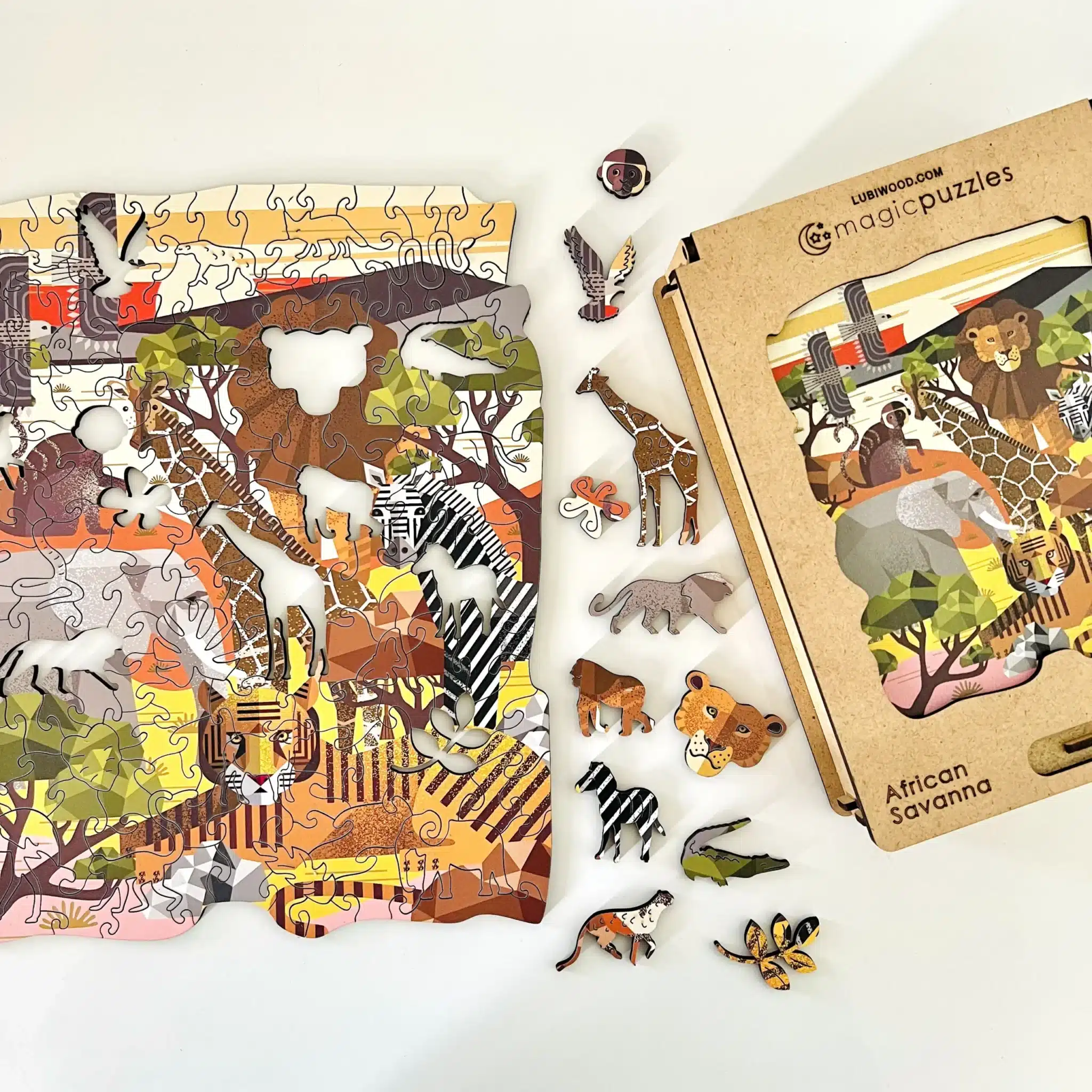 afrikai szavanna fa puzzle