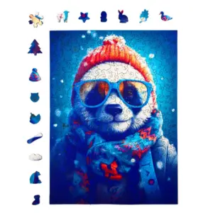 Cezary, az őrült panda fa puzzle