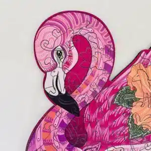 szép flamingó fa puzzle