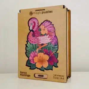szép flamingó fa puzzle