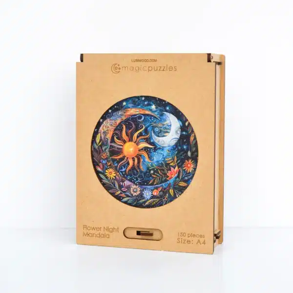 Virágos Éj Mandala fa puzzle