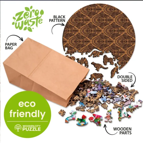 előkelő szarvas fa puzzle