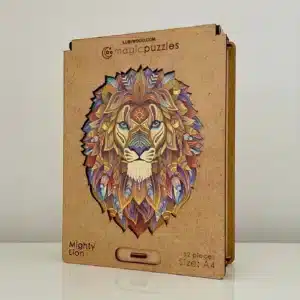 hatalmas oroszlán fa puzzle