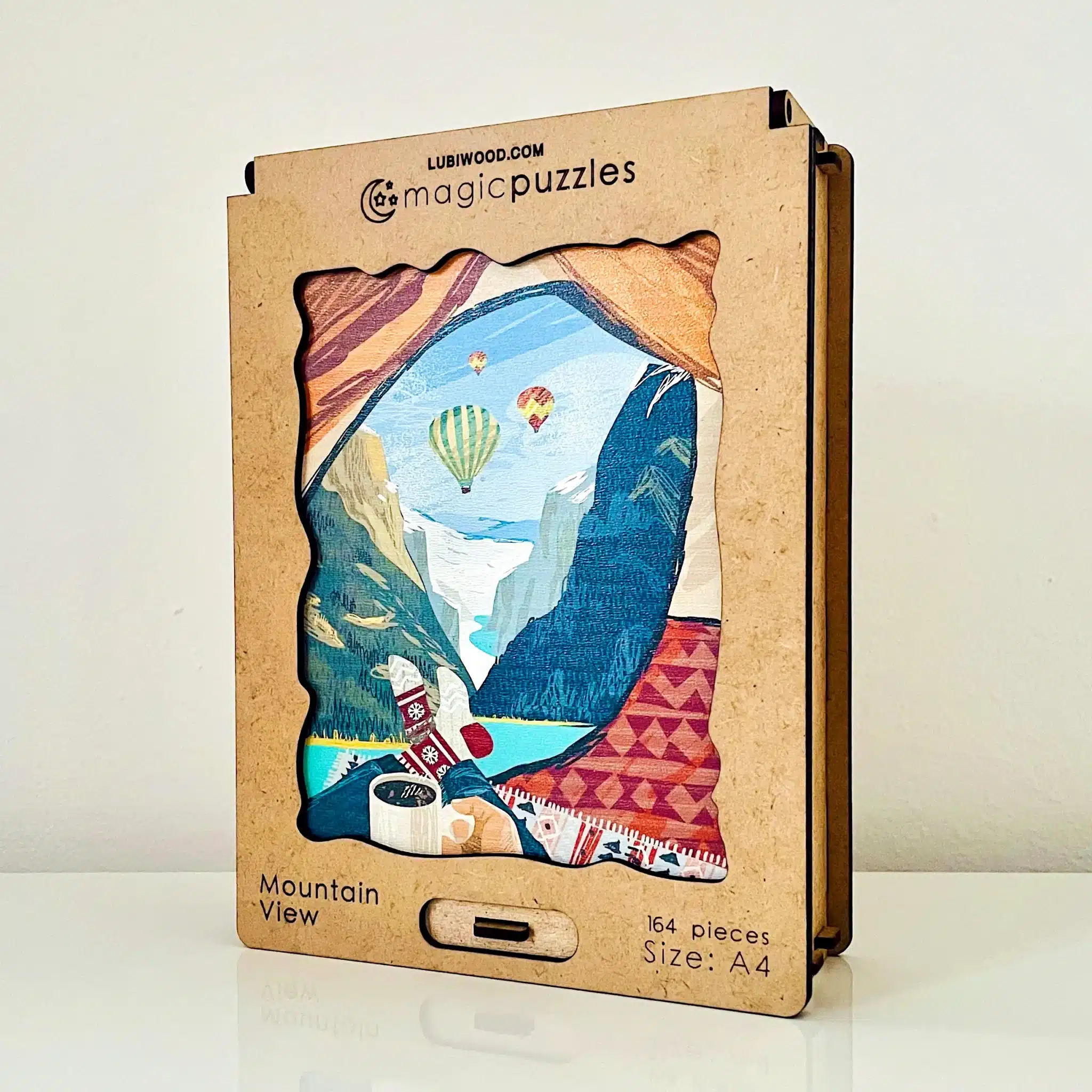 hegyi kilátás fa puzzle