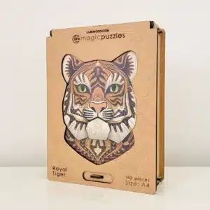 felséges tigris fa puzzle