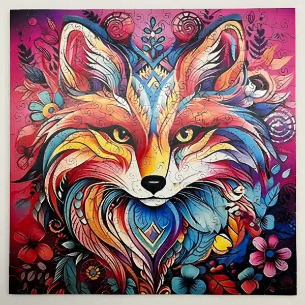 titokzatos róka fapuzzle