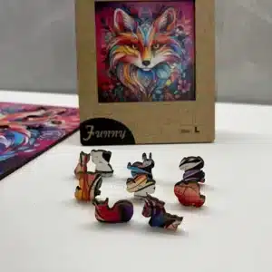 titokzatos róka fapuzzle