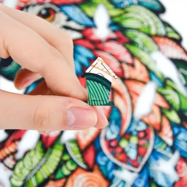 trópusi papagáj fa puzzle