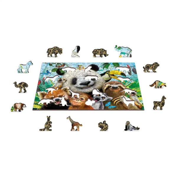 üdvözöl a dzsungel fa puzzle
