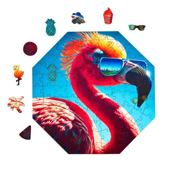 cool flamingó fa puzzle