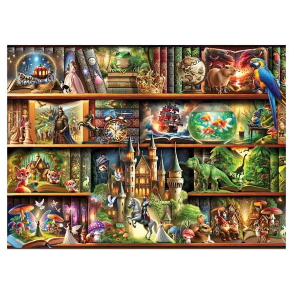 minden polcon egy mese fa puzzle