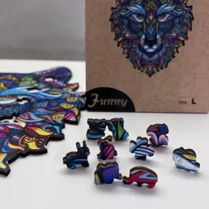 misztikus farkas fa puzzle