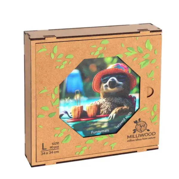 relaxáló lajhár fa puzzle