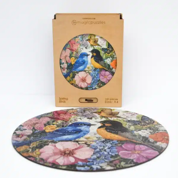 tavaszi madarak fa puzzle