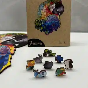 trópusi papagáj fa puzzle