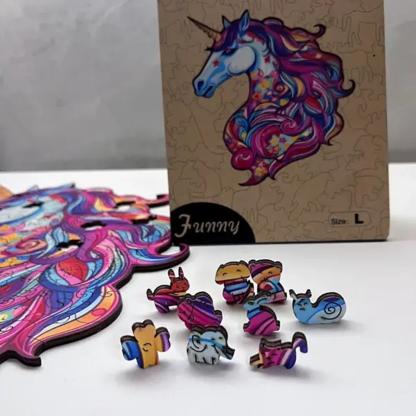 varázslatos egyszarvú fa puzzle