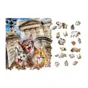 cicák Londonban fa puzzle