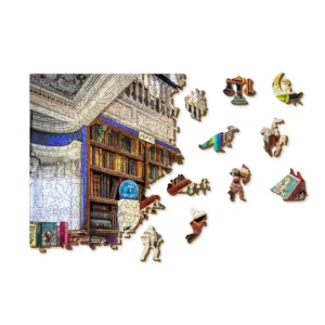 könyvesbolt fa puzzle