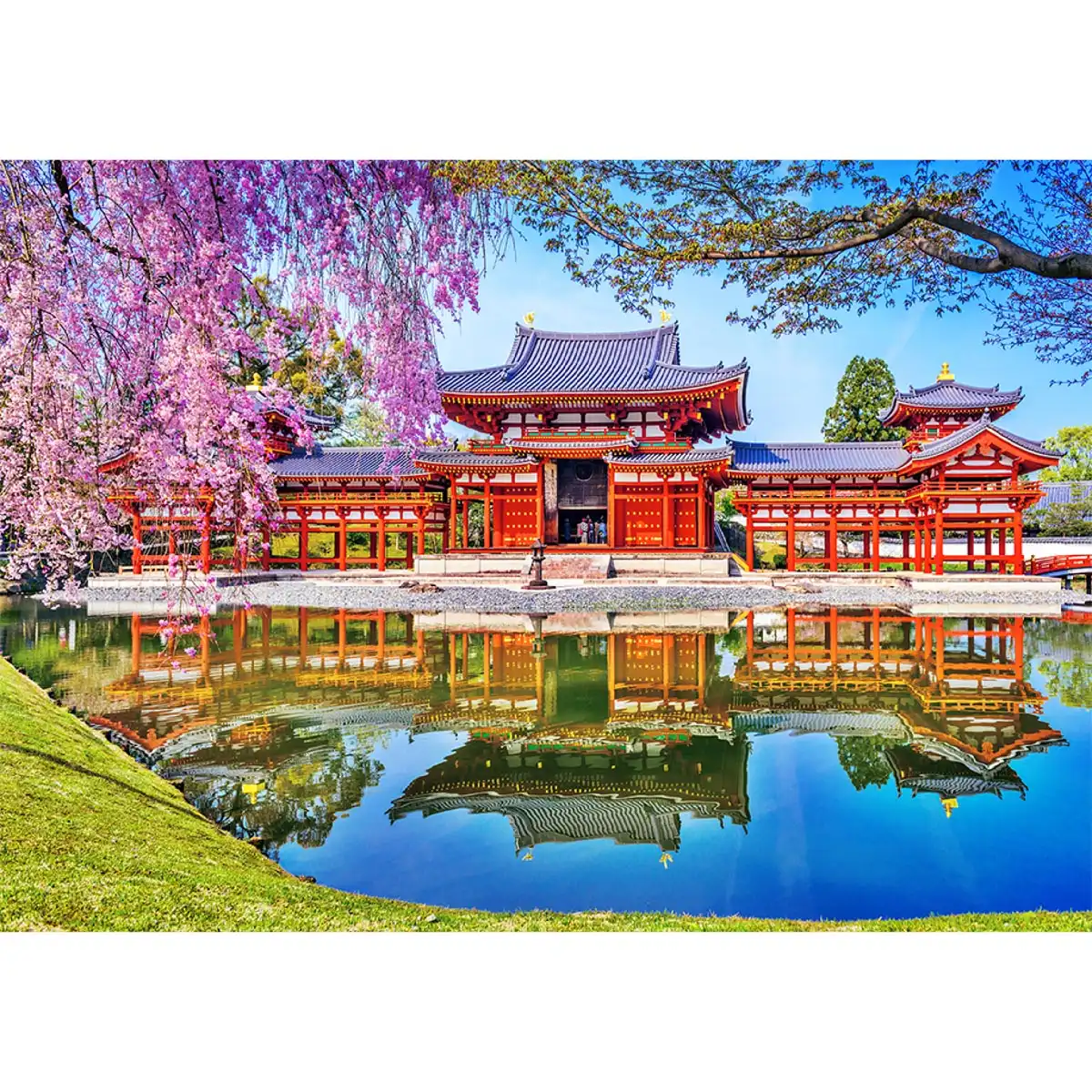 japán templom fa puzzle